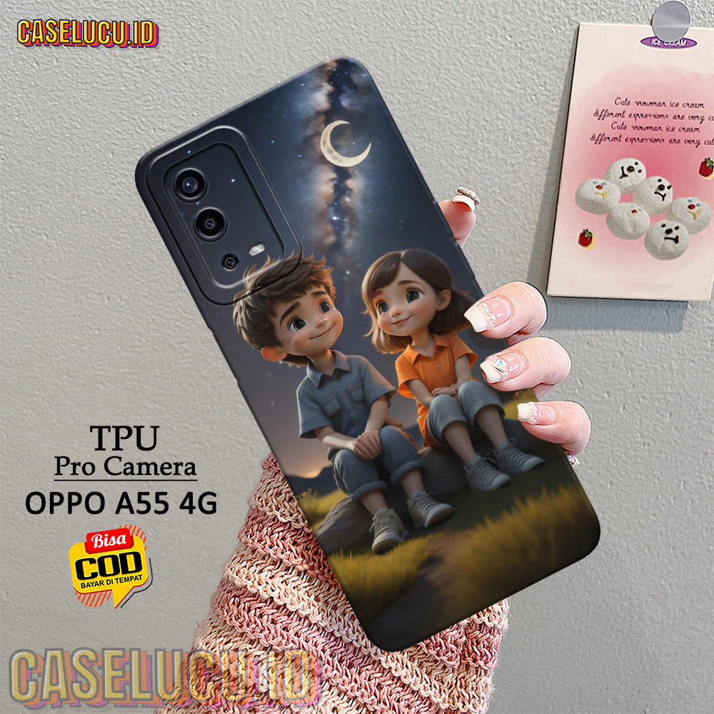 Casing Hp Oppo A55 4G Terbaru - Fashion Case Pasangan - Case Oppo A55 4G - Soft Case Hp Oppo A55 4G 