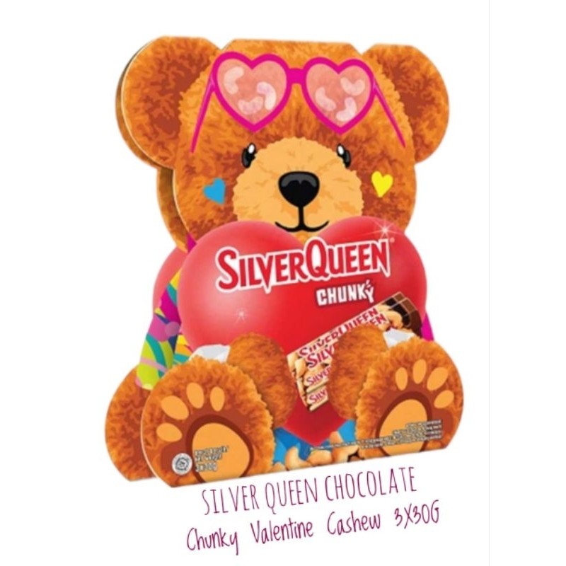 

Silver Queen Chocolate Chunky Cashew Edisi Valentine 3X30G