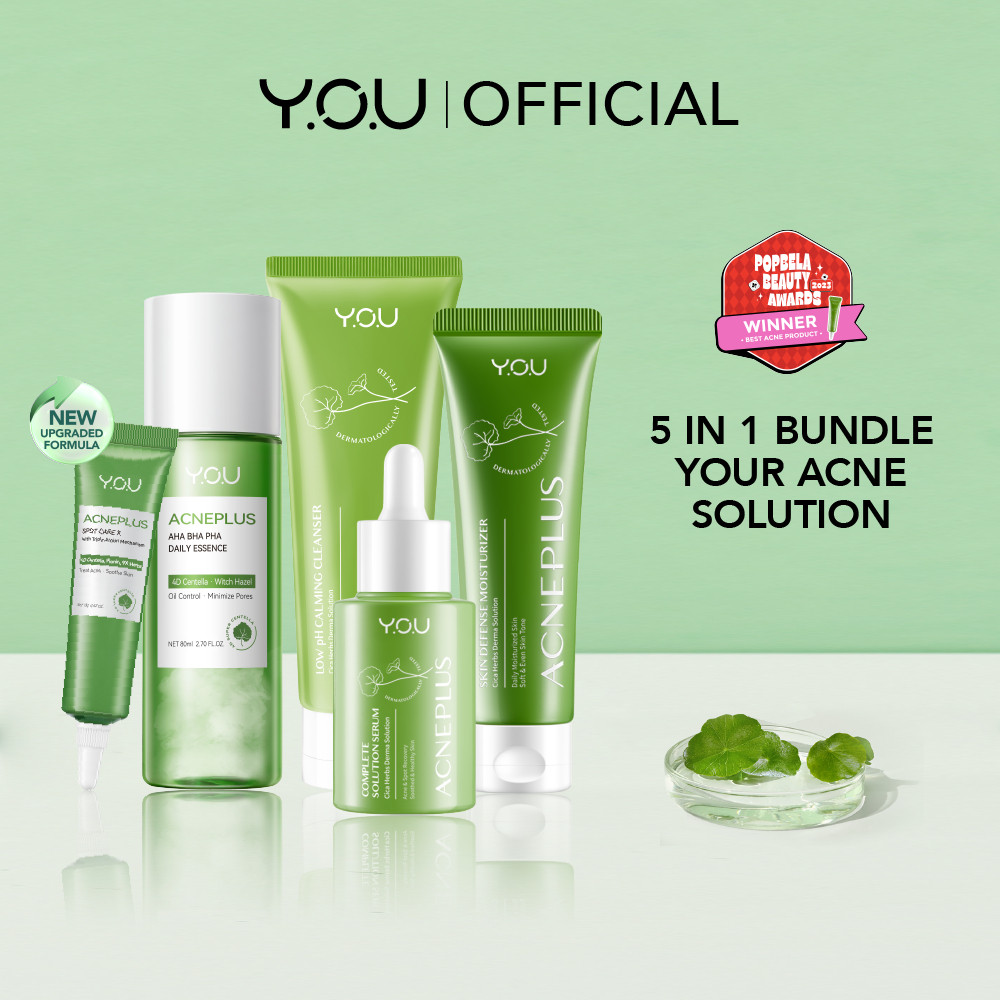 YOU AcnePlus with Niacinamide Centella Paket Acne Atasi Jerawat RF COSMETIC KENDARI