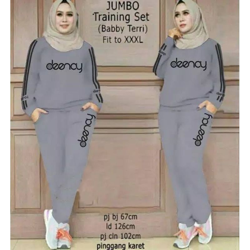 Olivia Training / Setelan Olahraga Wanita / Stelan Wanita Muslim / Setelan Training Wanita /Terbaru