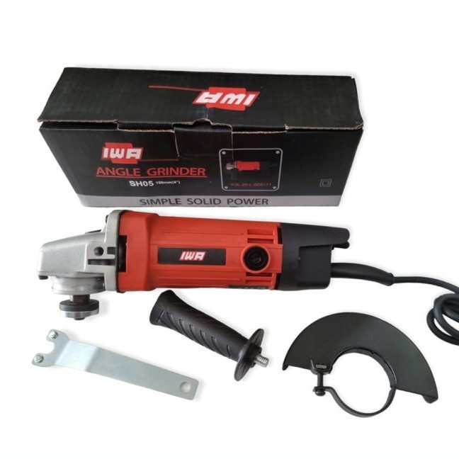 PROMO IWA Angle Grinder 100mm SH05 Mesin Gurinda Listrik  Alat Potong Keramik Gerinda 4 Inch Potong 