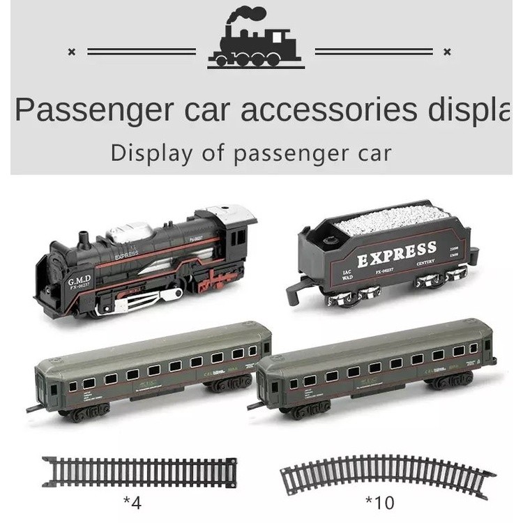 Mainan Kereta Api Rail King Classical Express Set Ideal Track Ho 1/87