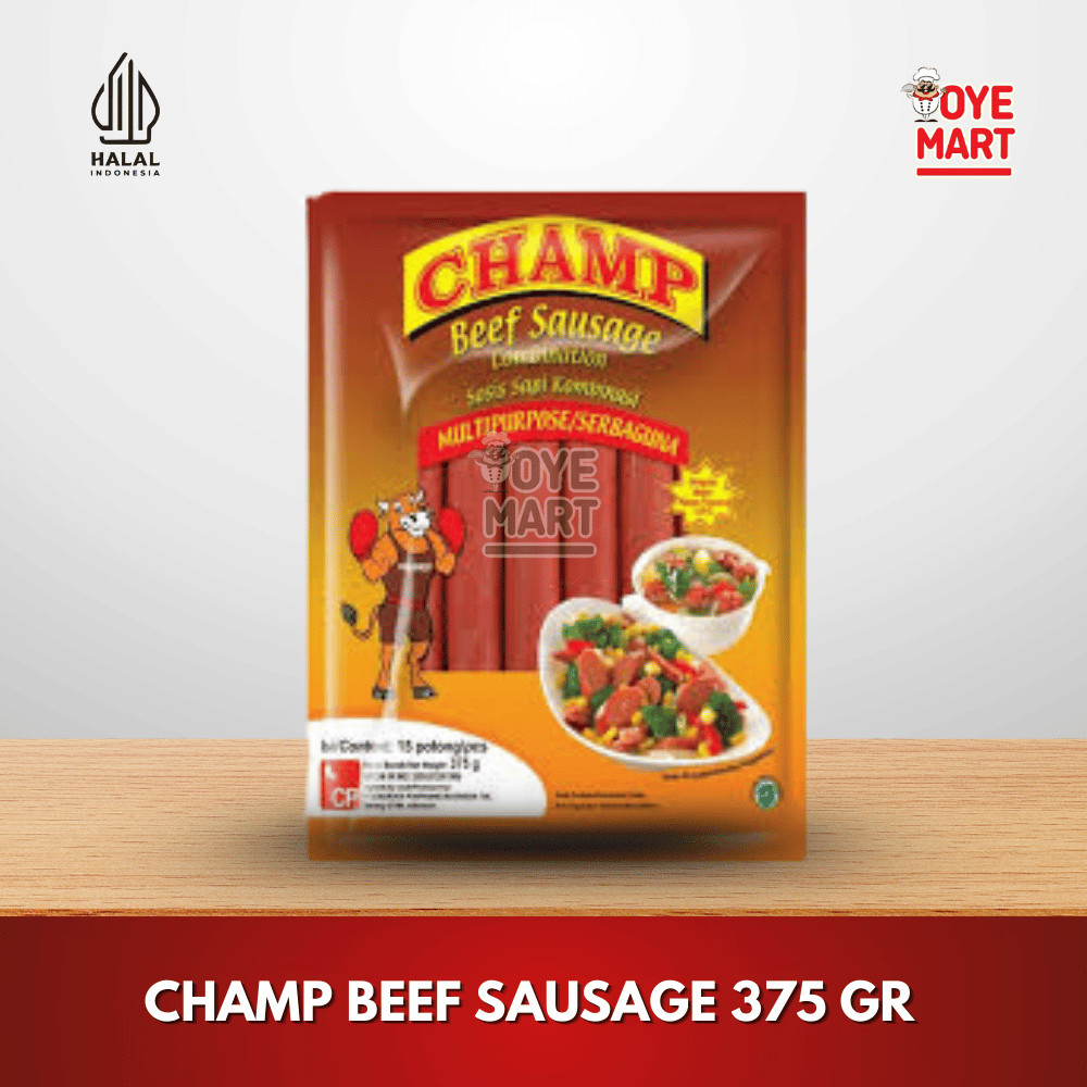 

CHAMP BEEF SAUSAGES SERBAGUNA (375GR)