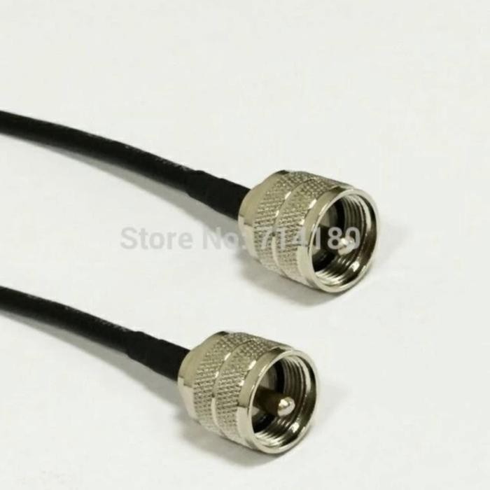 AMS99 Kabel Jumper RG8 UHF Male ke UHF Male Panjang 3 Meter
