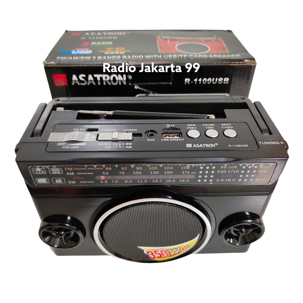 Asatron R-1109 Radio Portable Fm Am USB dan Bluetooth