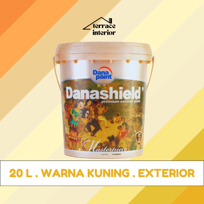 Cat Tembok Exterior Danapaint Danashield Warna Kuning 20 L