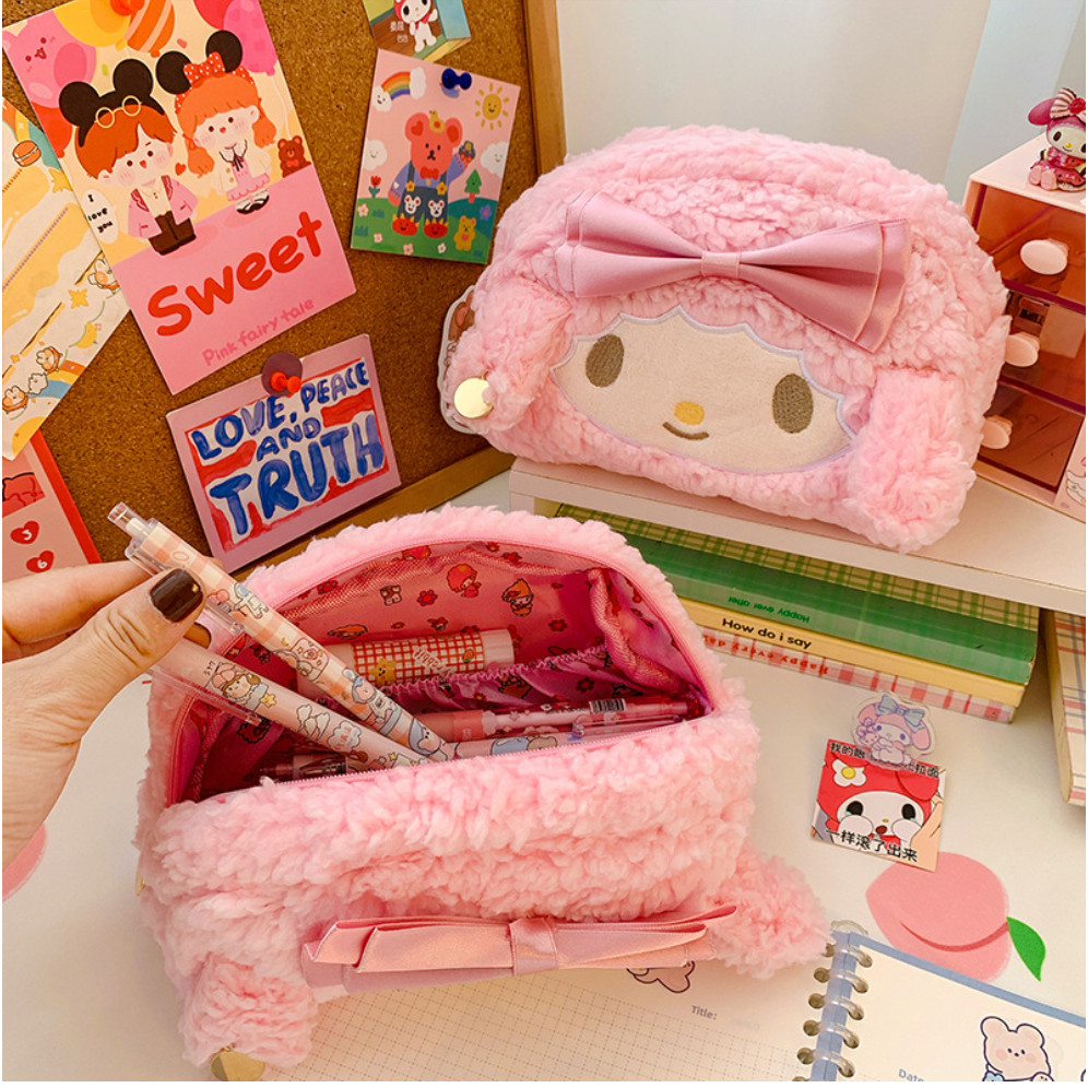 

Pencil Case Plush Karakter Melody Lucu Pouch Bulu Halus Pouch Serbaguna Motif Melody Premium Import