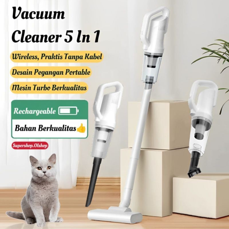 Vacuum Cleaner 5 In 1 / Penyedot Debu Rumah Dan Mobil / Vacuum Cleaner Handheld Wireless Portable