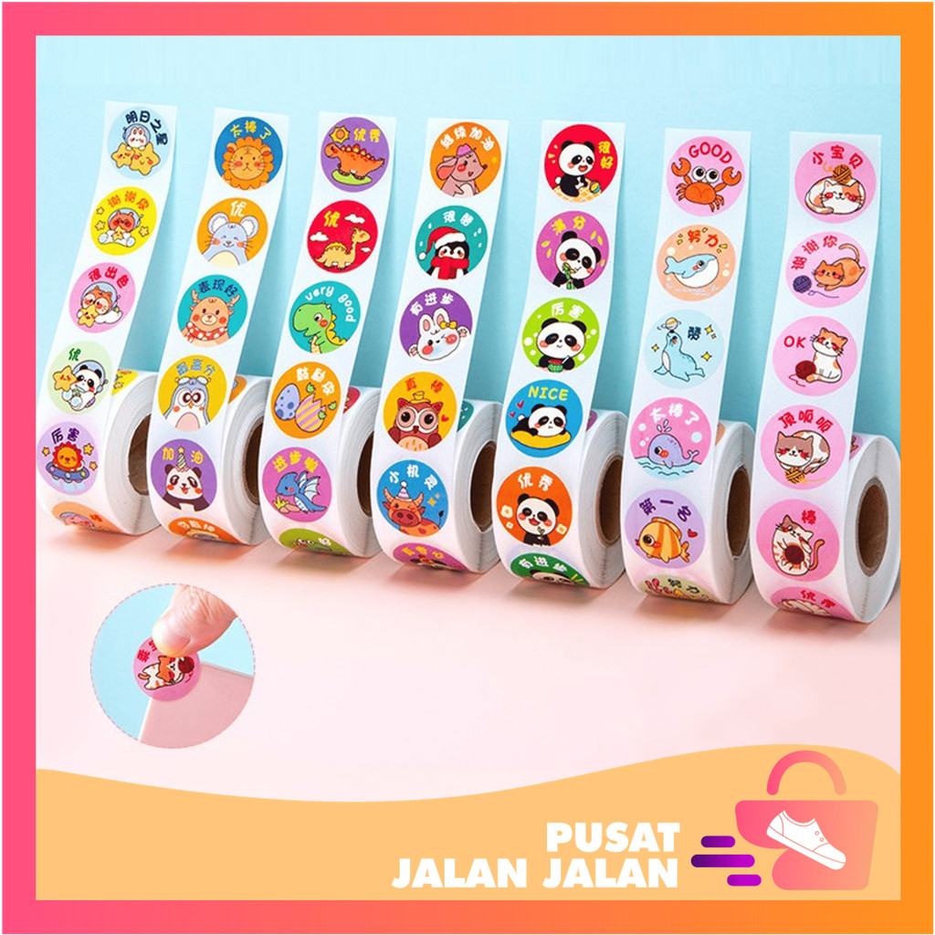

Pusat Jalan Jalan - 6593 500 Pcs Stiker Selamat Menikmati / Stiker Roll 500 PCS / Sticker Bulat Roll Unik / Sticker Bulat Roll Makanan Kue Terima Kasih / Tempelan Jualan Makanan 500 PCS / Stiker Roll Catering Motif Beragam