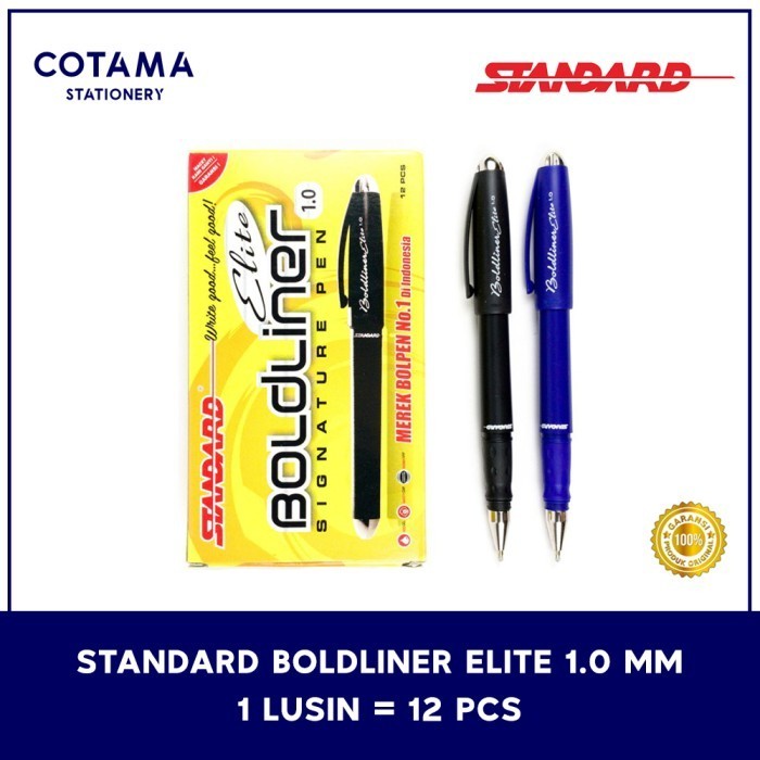 

Pulpen Standard Boldliner Elite Signature Pen 1.0 mm - 1 lusin isi 12 pcs