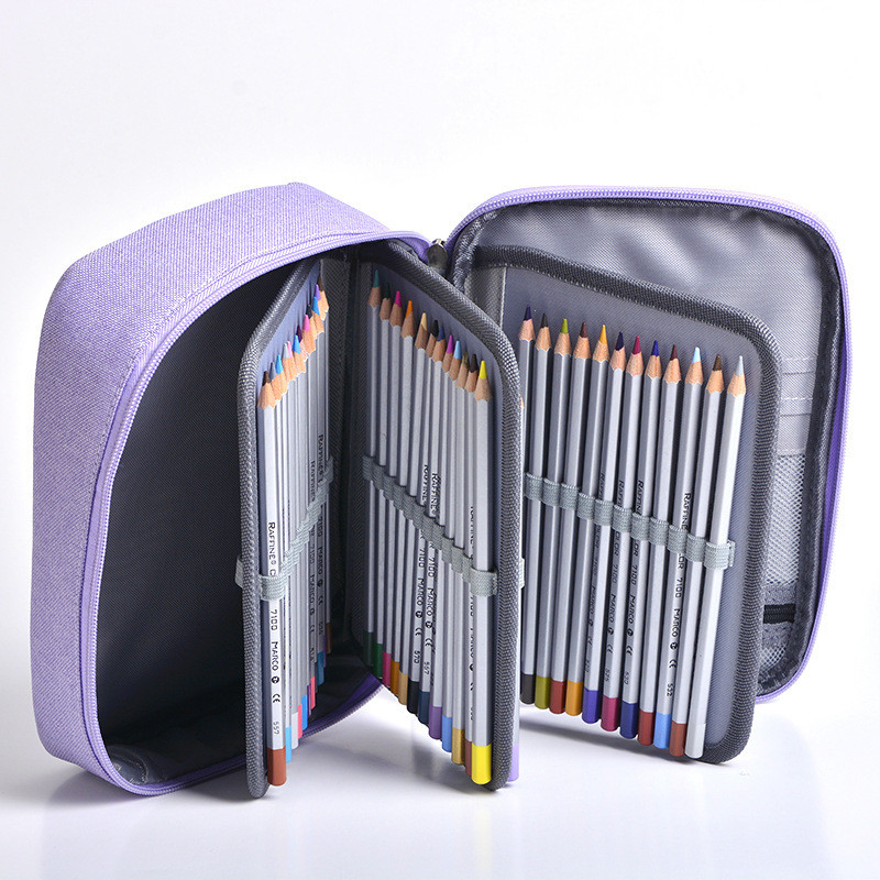

Large Capacity 3 Layers 72 Holes Detachable Pencil Case Cute Sketch Pen Bag Box Pouch Storage School Stationery Supplies 04965