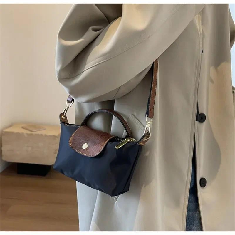 

2024 Women's Handbag Spring Autumn Versatile Fashion Brand Niche Designer Casual Bag Purses Nylon Crossbody Side Bag for Women