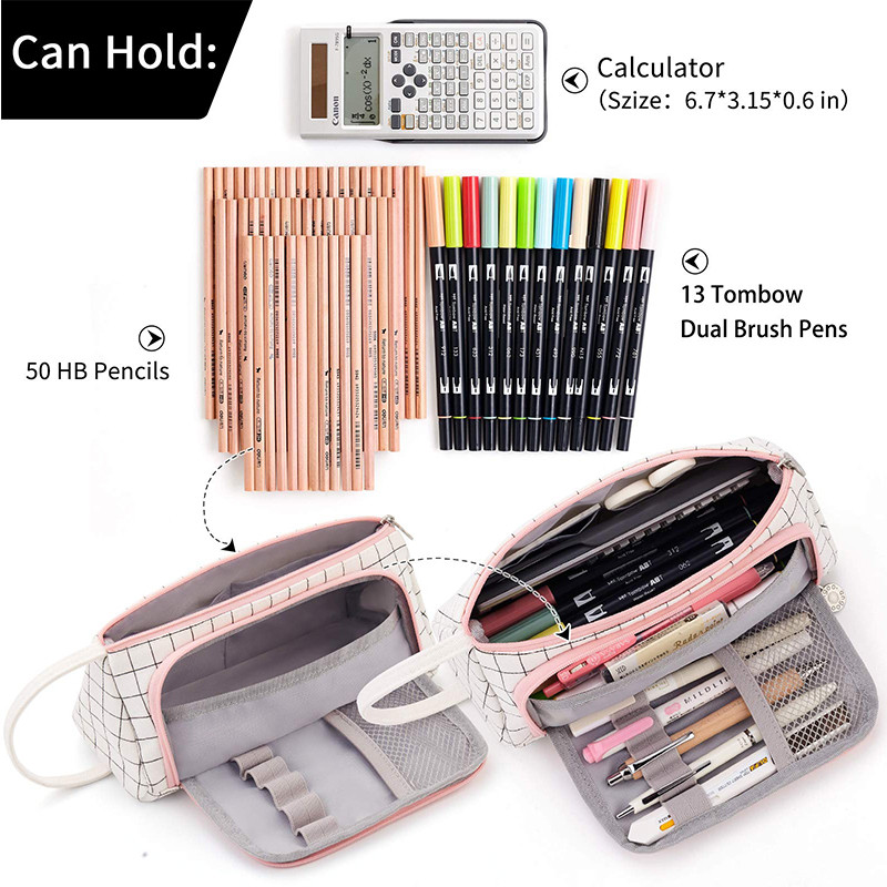 

Students Pencil Cases Kawaii Large Capacity Storage Bag School Pen Case Box Pouch Stationery Organizer Cosmetic Travel Student