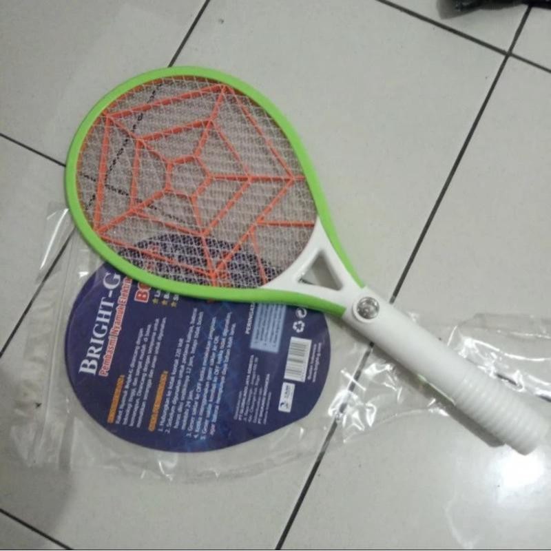 Bright G Raket nyamuk berkualitas BG 638 Raket nyamuk Senter