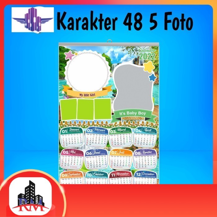 

Cetak Kalender Dinding Custom Foto Karakter Art Paper Part 2 - K-48