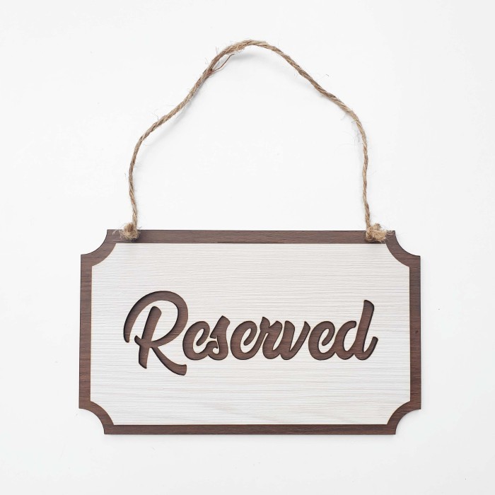 

RZ99 Gantungan Sign Kotak - RESERVED - Sign Cafe / Resto / Kantor