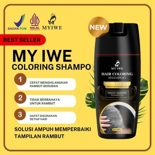 Penghitam Uban My Iwe Hair Colouring MyIwe Hair Coloring Shampo | Penghitam Rambut Uban Shampoo