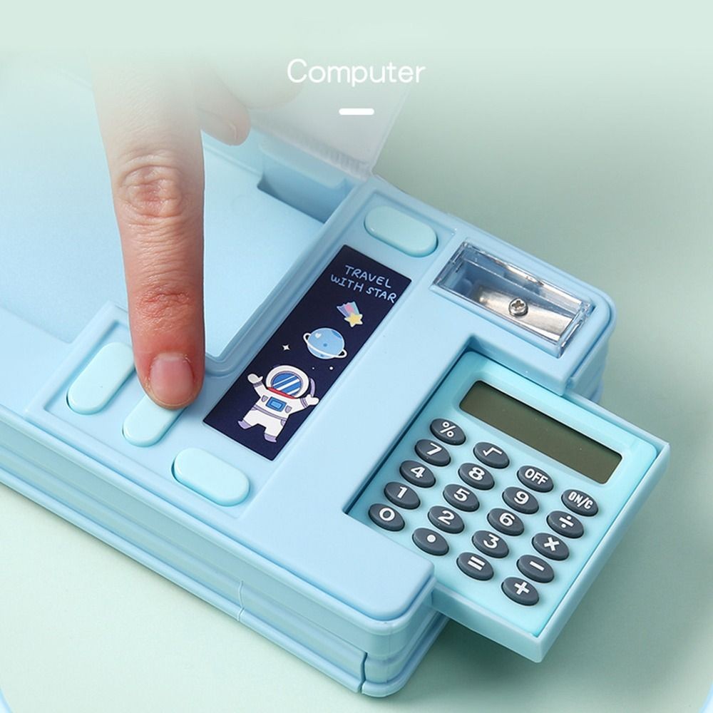 

Double Layer Multi-Function Pencil Case Students Pencil Box With Calculator/Pencil Sharpener Large Capacity Stationery Storage