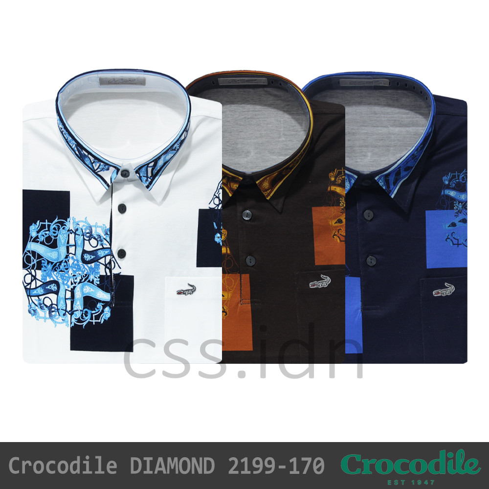 Kaos Kerah Kemeja Pria Crocodile Diamond 2199-170