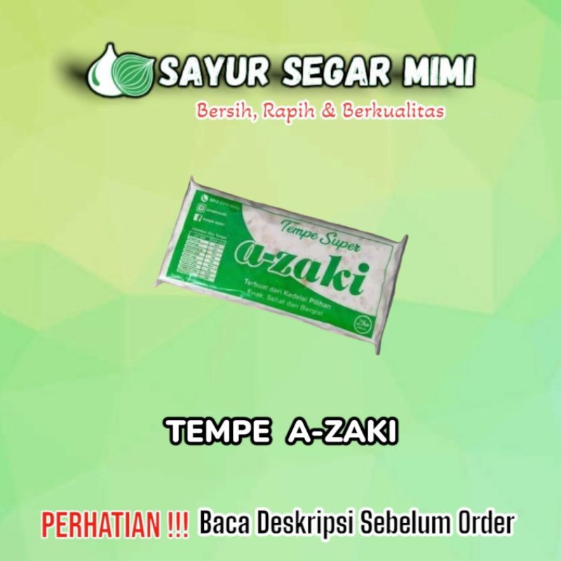 

Tempe Azaki Super - Sayur Palembang