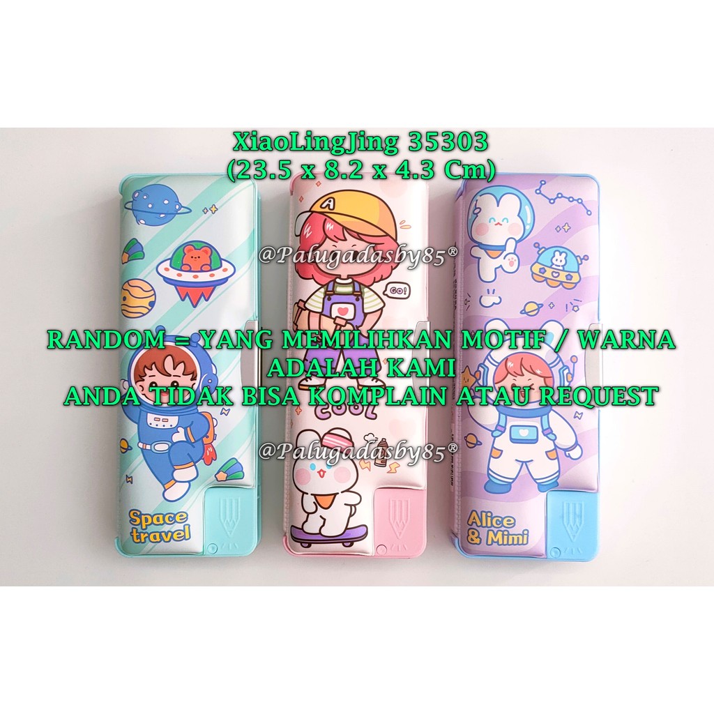 

(1 Biji) GROSIR Kotak Pensil Magnet Sponge XIAOLINGJING 35303 / Kotak Pensil Magnet XiaoLingJing