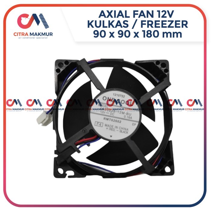 CAT99 Axial Fan Kulkas Sharp 0923JS Kipas Kondensor Evaporator Chiller Freezer 9 cm Tebal 1,8 12 Vol