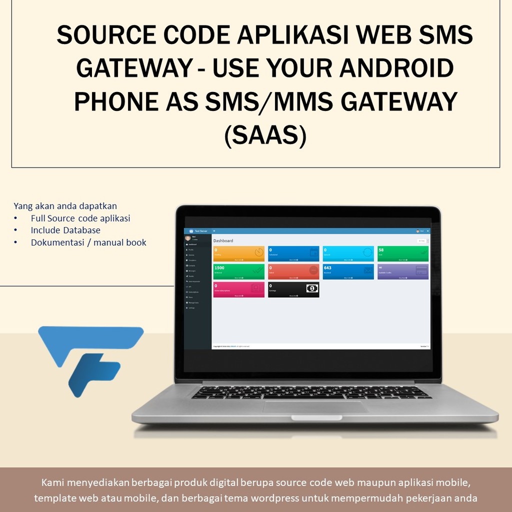 SOURCE CODE APLIKASI WEB SMS GATEWAY - USE YOUR ANDROID PHONE AS SMS/MMS GATEWAY (SAAS)