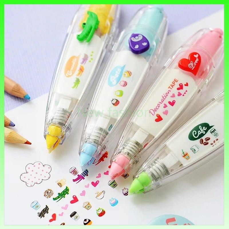 

Dekorasi pita koreksi kartun lucu/pita koreksi akun DIY