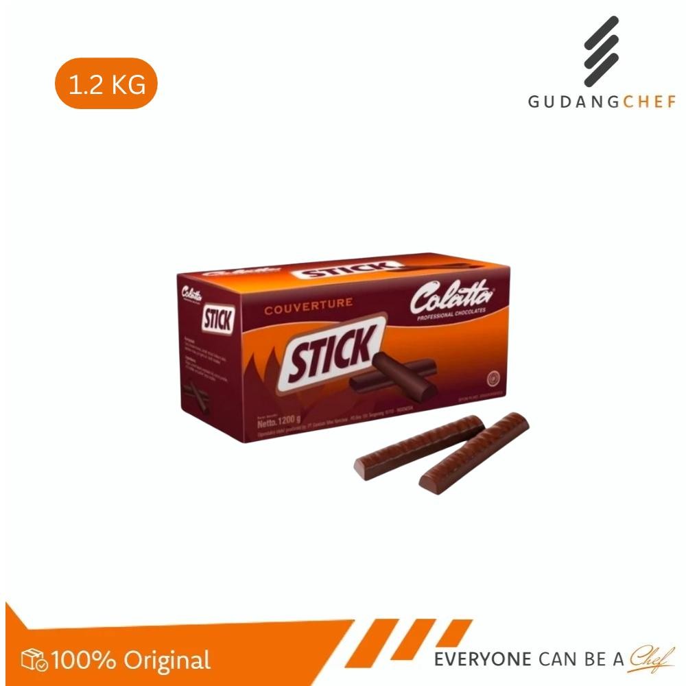 

Colatta Chocolate Stick Couverture Bake Stable 1.2kg - Cokelat Premium Baking