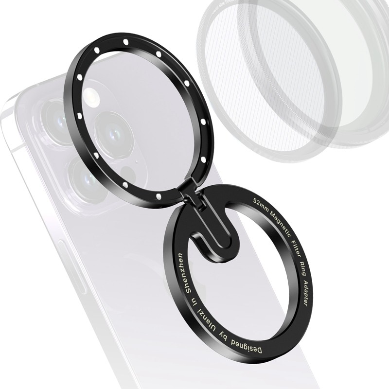 Ulanzi 52mm Magnetic Filter Adapter Ring Smartphone Photography for iPhone 15 14 13 12 Mini/Pro/ Pro