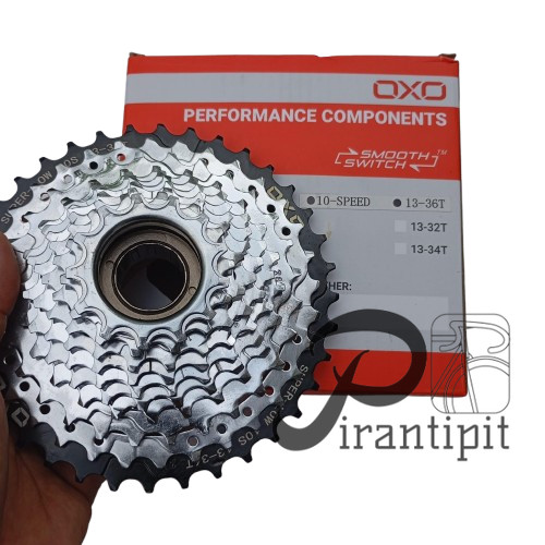 Oxo Freewheel  10 Speed 13-36T Drat Ulir Gir Gear Chrome / Sprocket Drat ulir Freewheel Megarange OX
