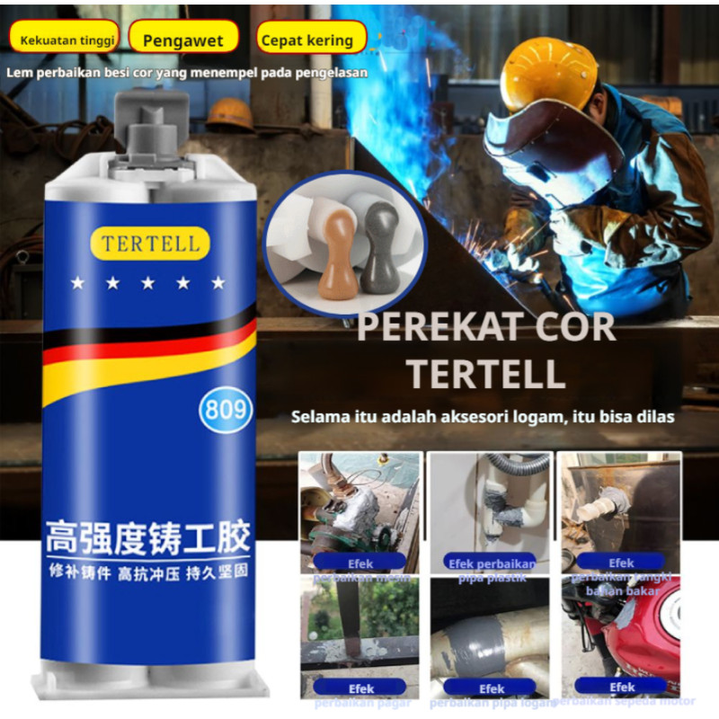 【COD+Kirim Dalam 24 Jam】Perekat Pengecoran yang Kuat/Lem Pengecoran Agen Perbaikan 100g Pita Alumini