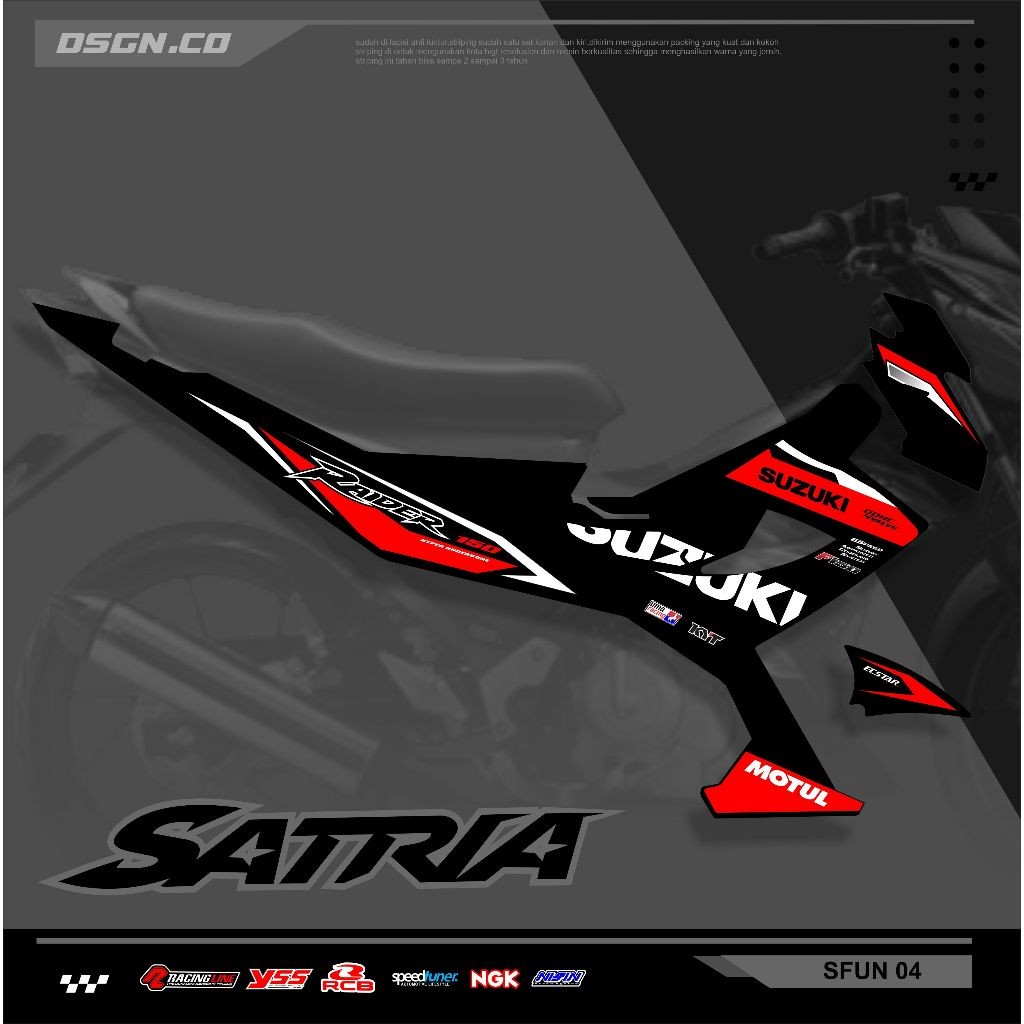 Striping Fu Facelift - Striping Satria Fu Facelift 150 Custom Motif Keren