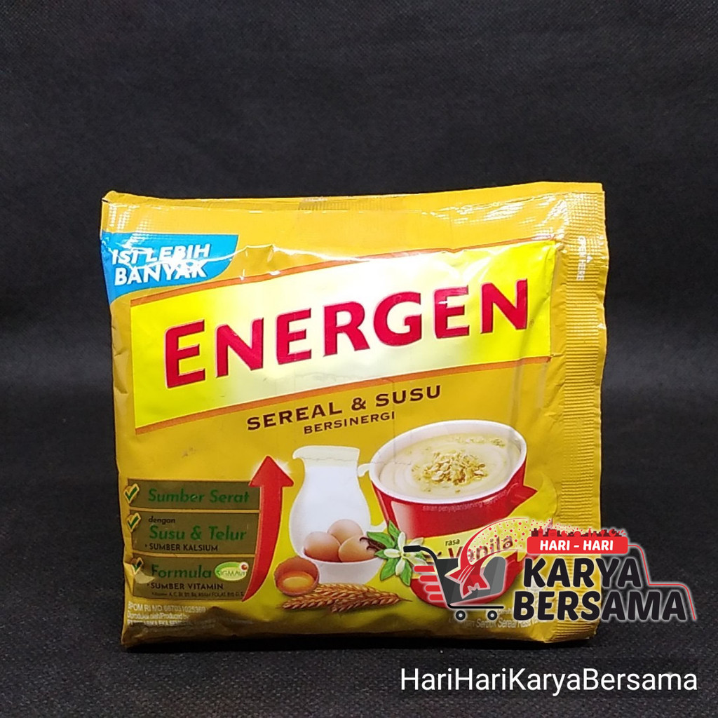 

MINUMAN SEREAL ENERGEN VANILA SACHET PACK 5'S X 30GR