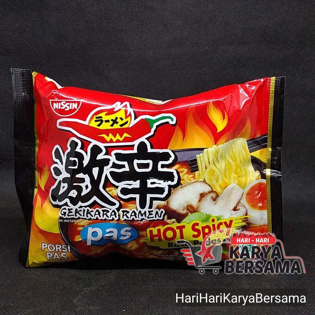 

MIE INSTAN NISSIN GEKIKARA RAMEN PAS HOT SPICY RASA PEDAS 74GR