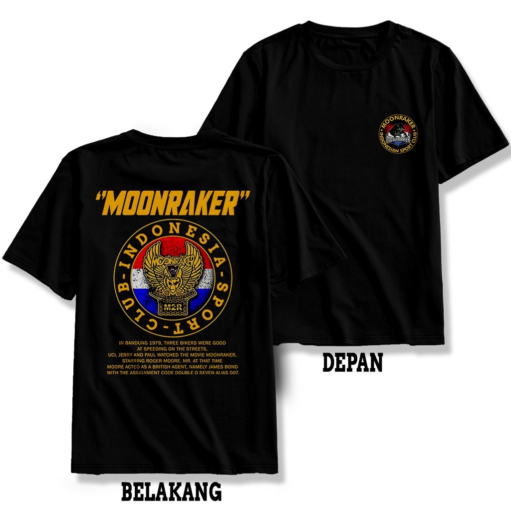. Kaos Moonraker - Kaos Pria - BAJU MOONRAKER INDONESIA - PALING LARIS - KAOS MOONRAKER INDONESIA
