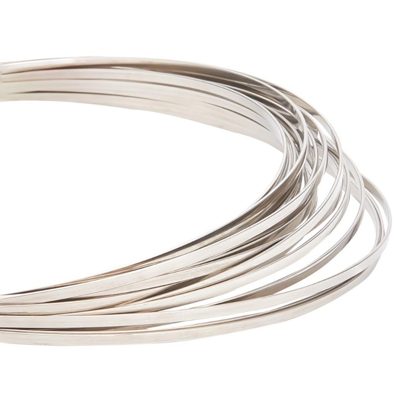

1Roll 18 Gauge Flat Stainless Steel Wire 23 Feet Metal Craft Wire Stainless Steel Wire for Jewellery Making Sculpture Floral