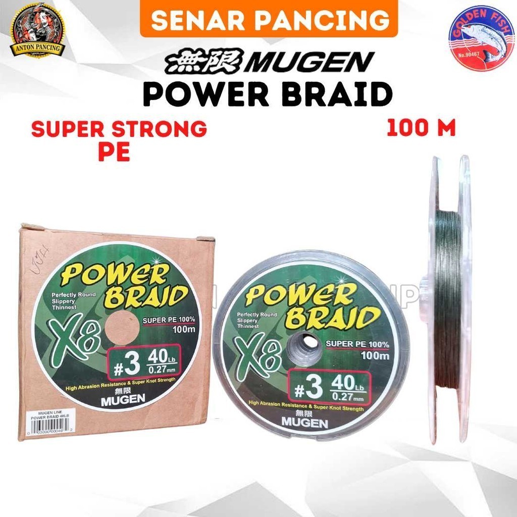 Senar Pancing PE Mugen Power Braid X8 100M Super Strong