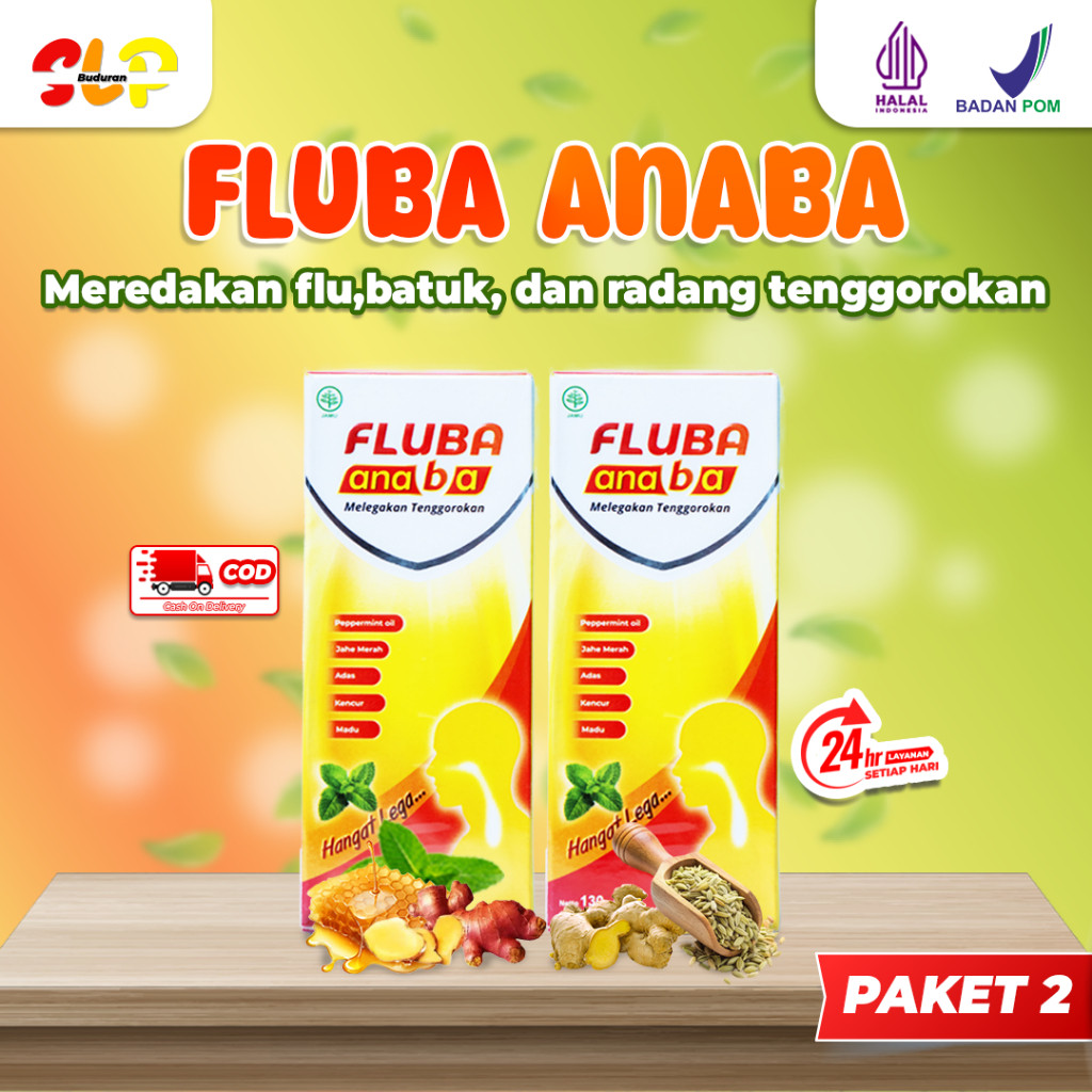 

Fluba Anaba Madu Herbal Melegakan Tenggorokan 2 Botol - 130 ml