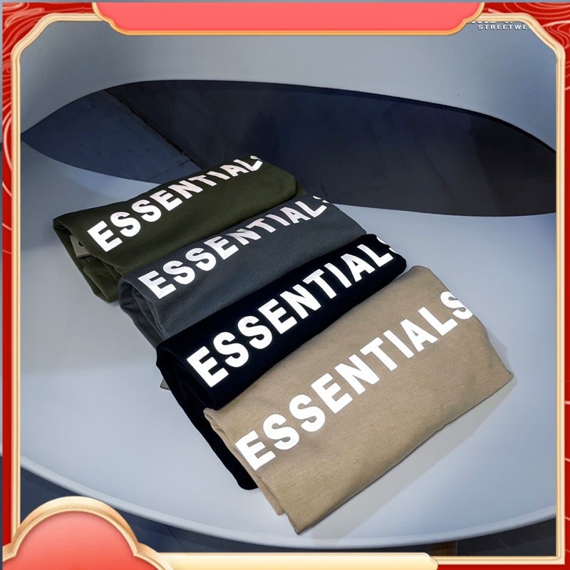ESSENTIALS REFLECTIVE CENTER FG FOG SHIRT FEAR OF GOD HYPEBEAST OVERSIZE TSHIRT CORRECT VERSION |Mym
