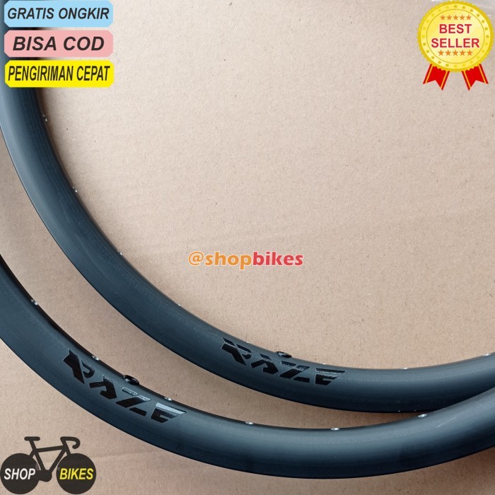 (MST) SHOPBIKES velg rims 20 x 1 3/8 raze double wall 28H 28 hole sepeda lipat 20+ 451 - discbrake