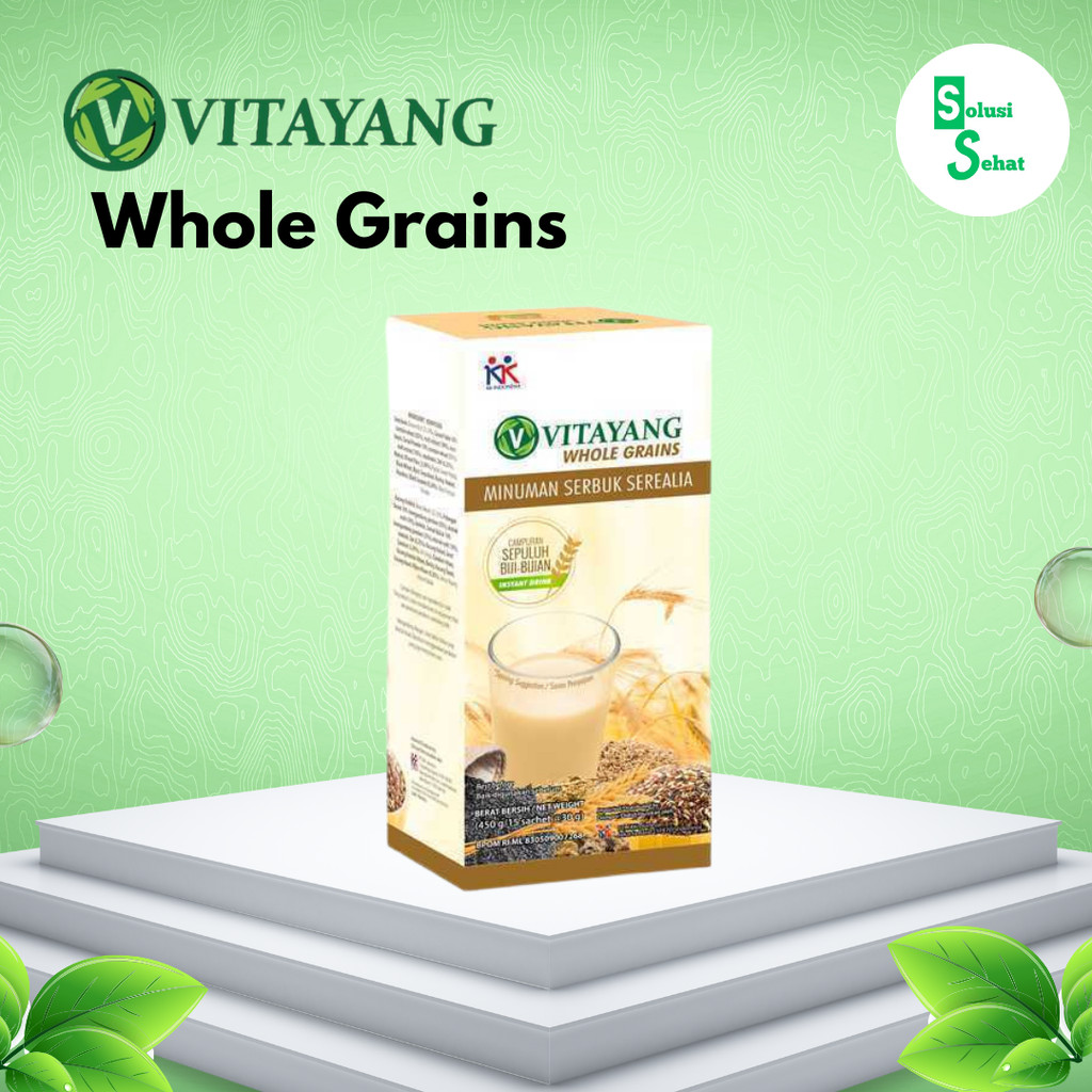 

Vitayang Whole Grains Minuman Sereal diet Sehat alami pengganti makan Original KK Indonesia