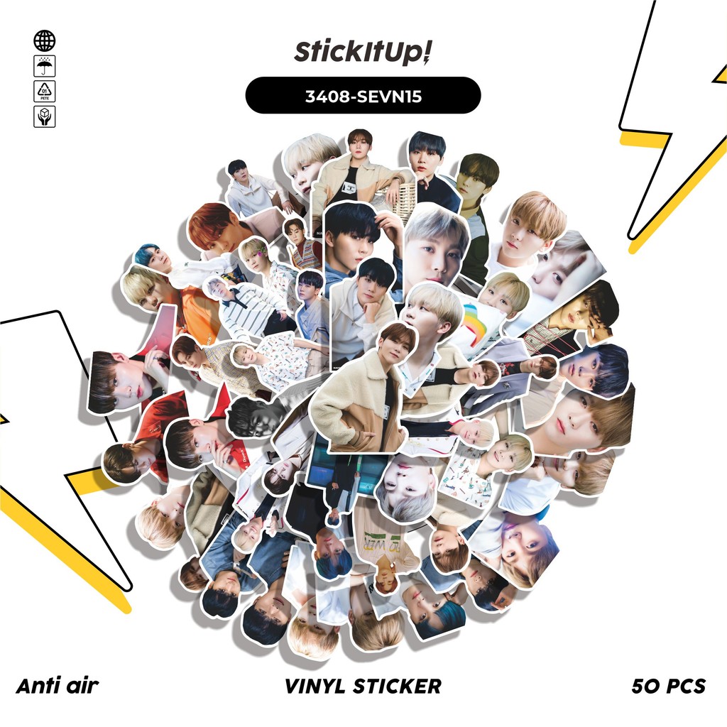 

COD✨ 50 Pcs Stiker SEUNGKWAN SERIES 01 Lucu Anti Air Untuk Dekorasi Notebook Sepeda Skateboard Handphone DIY