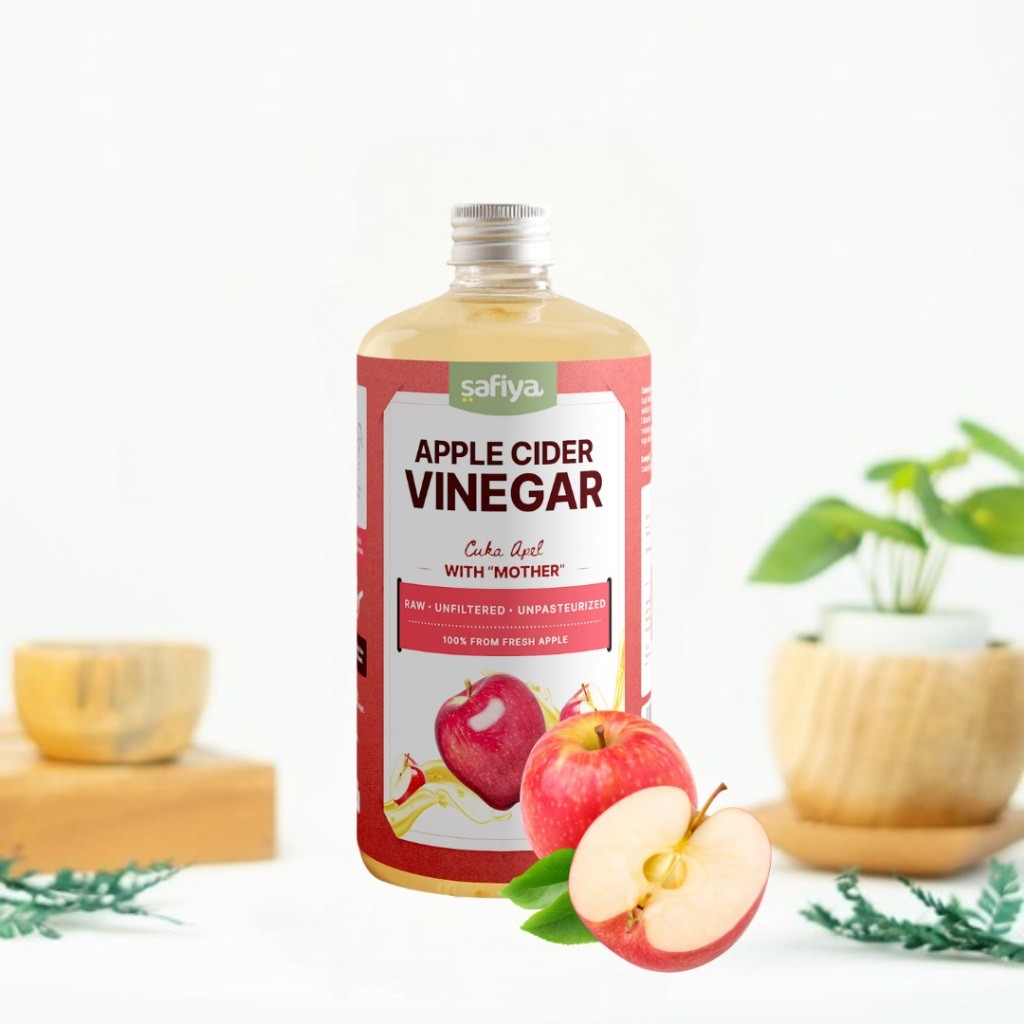 

CUKA APEL SAFIYA 500 ML CUKA CIDER VENEGER ORIGINAL WITH MOTHER