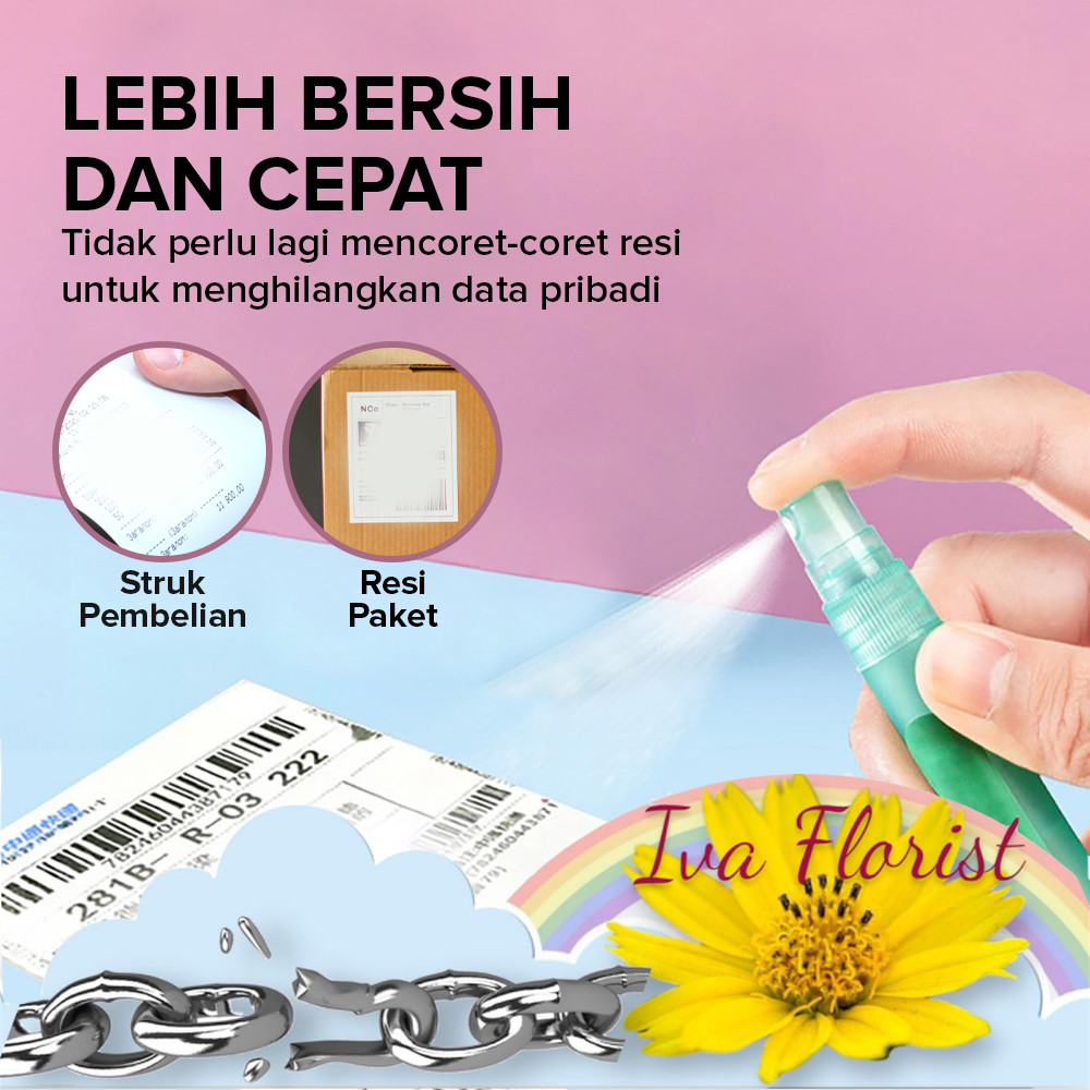 

Cairan Penghapus Resi alamat hapus nomor telp rumah hp Tinta Thermal Paper Correction 10ml