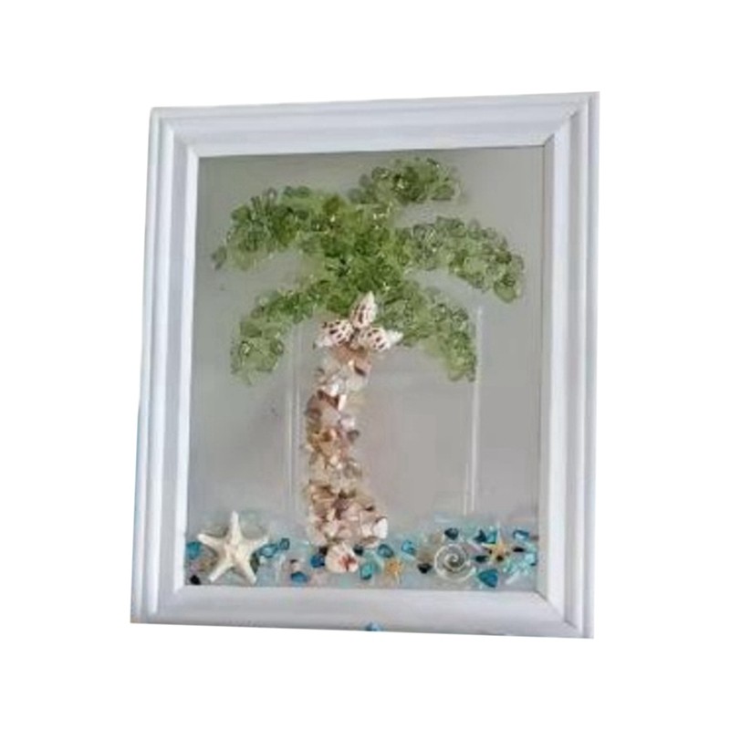 

Ocean Theme Sea Glass Art Kit For Adults Photo Frame Easy Operation DIY Mosaic Arts And Craft Kits Handmade