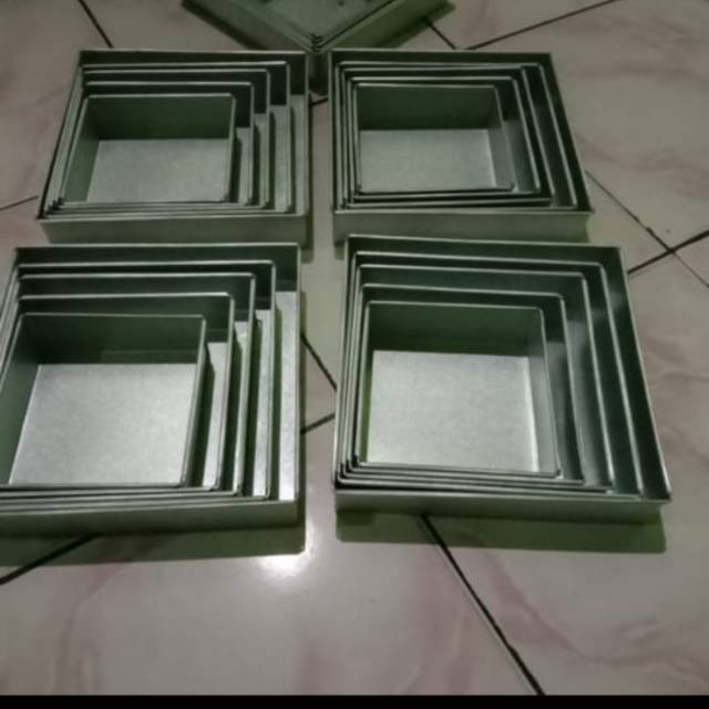 Loyang bolu gulung lapis legit / cetakan kue persegi kotak 16cm 18cm 20cm 22cm 24cm bahan tebal