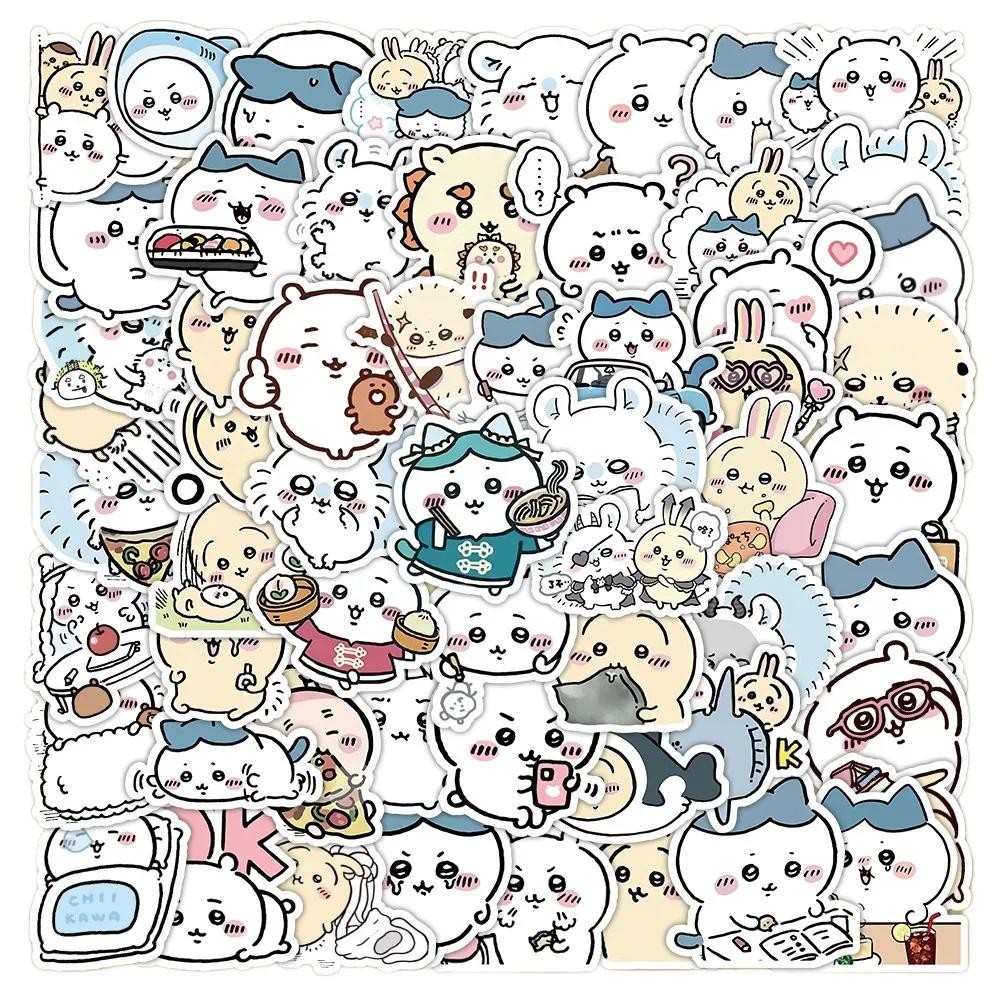 

64PCS Cute Chiikawa Stickers Cartoon Laptop Phone Phone Case Luggage Fridge DIY Decal Graffiti Waterproof Sticker Kid Toy