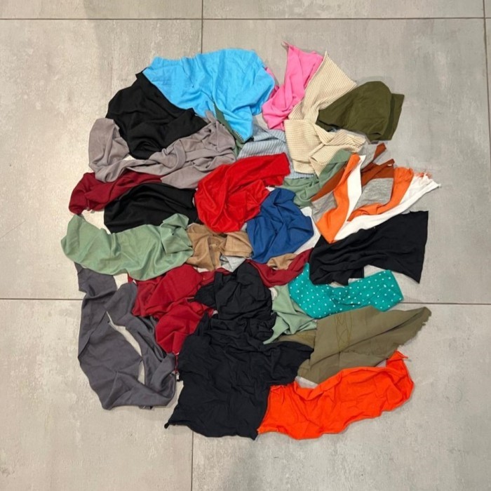 Kain Lap Kain Majun Kain Bekas Katun Perca Tanpa Jahitan Ukuran Sedang Harga Kiloan berkualitas