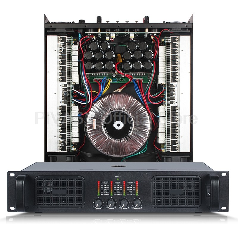 1450W*4 High Power Professional Sound Amplifier 4 Channel Hifi Enthusiast Digital Subwoofer Amplifie